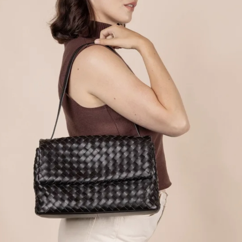 🆕 O MY BAG Kenzie black - hand woven eco luxury